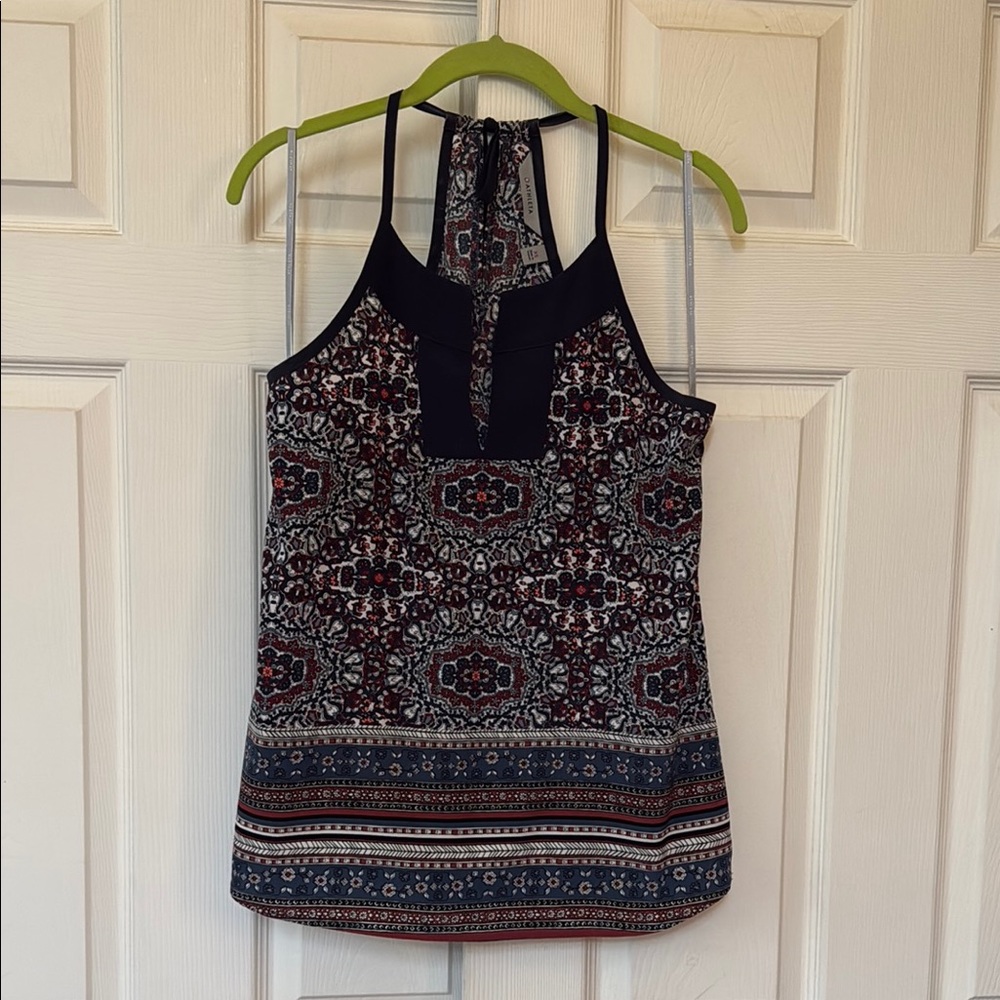 Athleta Patterned Halter Neck Top